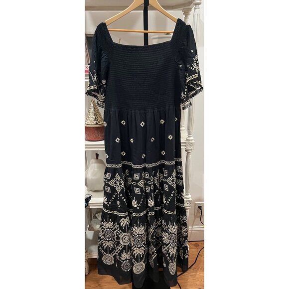 Kobi Halperin $698 Quinn Smocked Off-Shoulder Maxi Dress Size XL - Picture 5 of 5